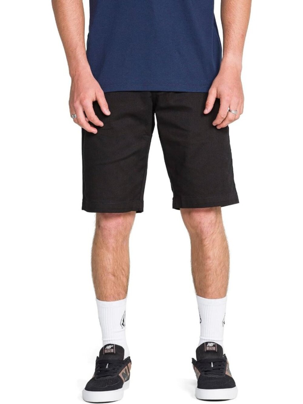 Men's Stretch Chino Shorts - Casual Everyday Wear, Relaxed Fit, 22" Length